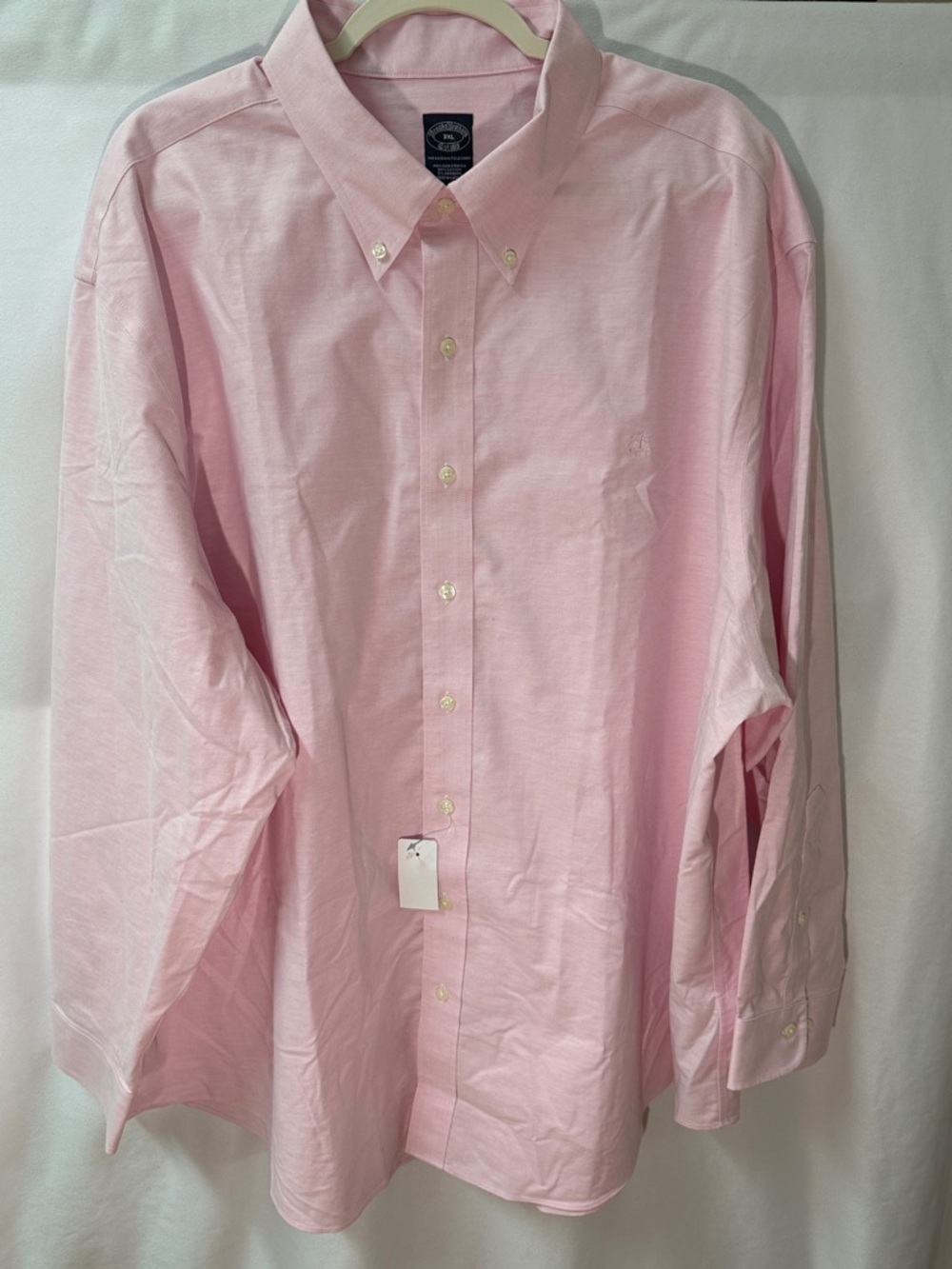 Brooks Brothers Mens Light Pink Oxford Button-Down Dress Shirt 3XL NWT